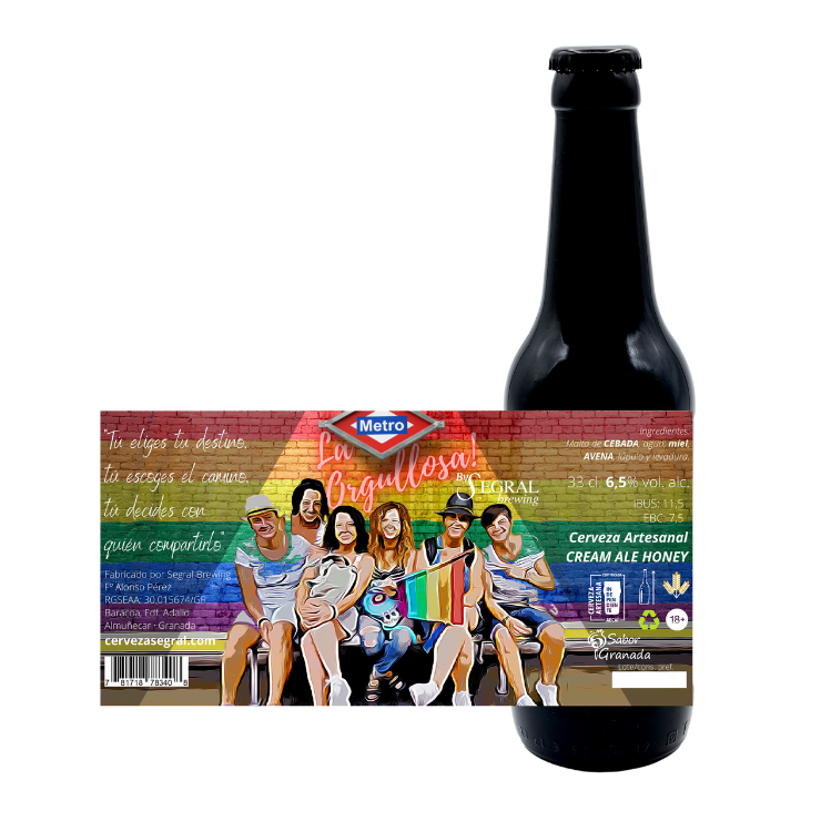 Cerveza Artesanal Honey La Orgullosa Zangano LGTBI