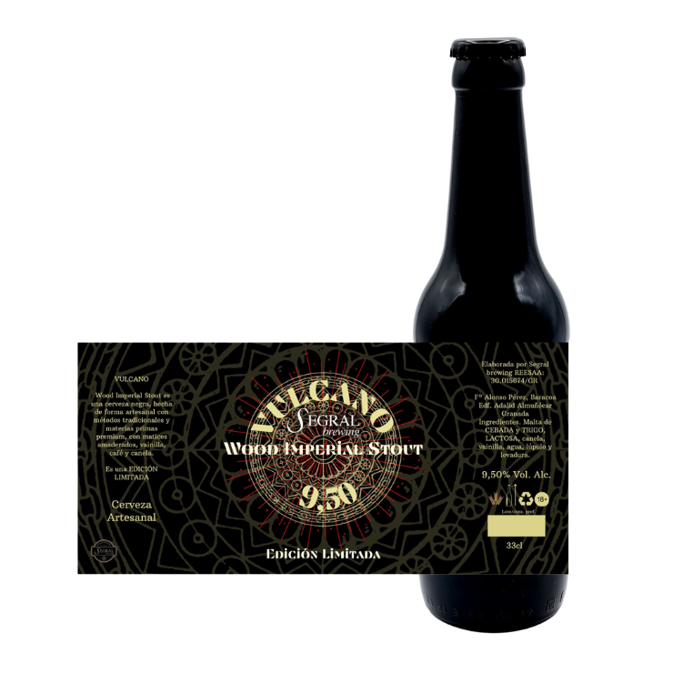 Cerveza Artesanal Stout Vulcano