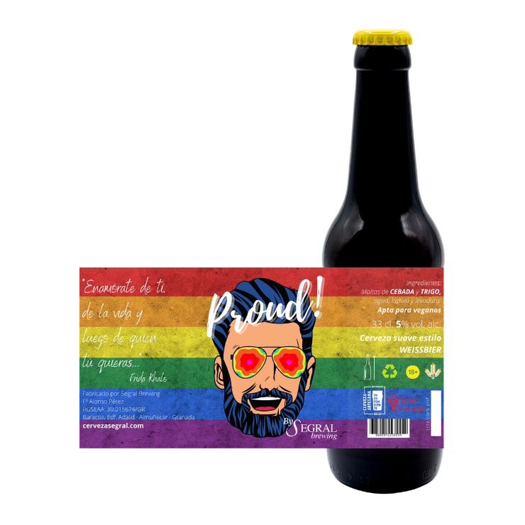 cerveza de trigo artesanal proud lgtbi segral