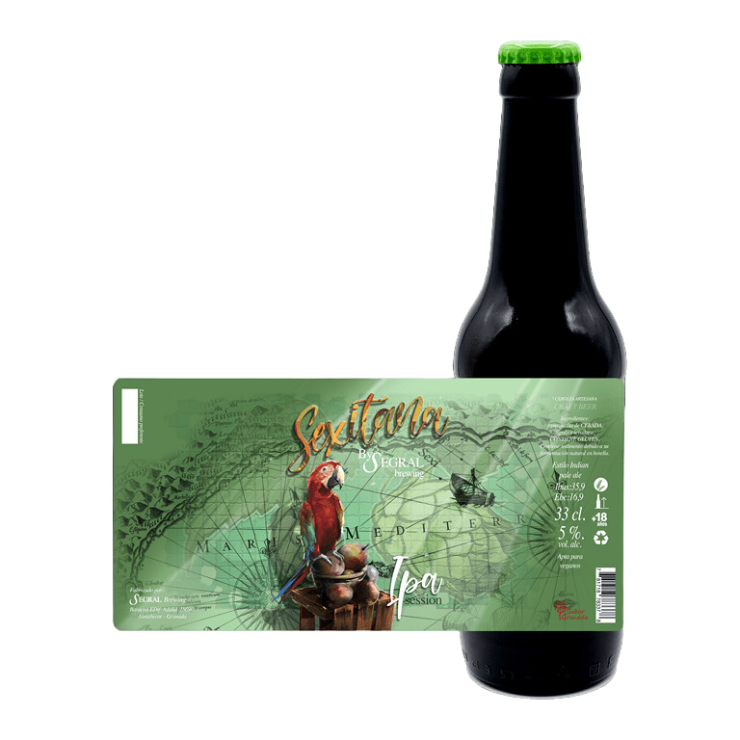 Segral Cerveza IPA Artesanal Sexitana (Caja 12 Uds) - Segral